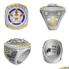 Anéis Três anéis de pedra 20212022 Astros World Houston Baseball Championship Anel No.27 Altuve No.3 Fãs Presente Tamanho 11 Drop Delivery Jewel
