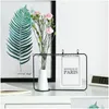 Вазы рамки железа P O Water Cture Vase Ceramic Hydroponic Flower Вставка зеленого растения доставка доставки дома сад Dhekp