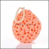 Bath Brushes Sponges Scrubbers Honeycomb Shower Sponge Ball Scrub Soft Spa Body Power Cleaning Tools Flower Drop Delivery Home Ga Dhali