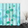Shower Curtains Summer Fresh Lotus Pattern Curtain And Hook Modern Polyester Design Bathroom Home Decoration
