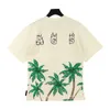 Palms a maniche corte Plus size Magliette da uomo in cotone pesante magliette con magliette con magliette oversize vintage T-shirt Streetwear Tee Unisex Trend BrandP94J