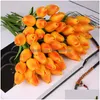 Decorative Flowers Wreaths 10Pcs Artificial Tips Fake Vivid Mini Tip Flores Fleur Artificiales For Home Bouquet Wedding Decoration Dh3Za