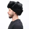 Bérets Ushanka insigne soviétique Lei Feng chapeau coupe-vent oreillettes chapeaux russe oreille bombardier chaud hommes épaissi armée casquettes T2l9