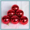 Christmas Decorations 6Pcs 4Cm/6Cm Tree Decoration Ball Ornaments Festival Holiday Party Decor 2022 Years Eve Ornament Drop Delivery Dhdsl