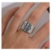 Очарование браслетов простой стиль глянцевый цветок творческий креативный свежий открытый кольцо для женщин для женщин -ювелирных изделий подарки Anillos Mujer Drop Delive Dh56w