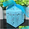 Gift Wrap 50Pcs Lovely Baby Elephant Laser Cut Candy Box Shower Souvenir Kids Party Favors Happy Birthday Wedding Decortions Drop De Dhvn0
