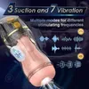 Adult massager HESEKS Automatic 7 Vibration 3 Suction Male Masturbators Real Blowjob Vaginas Pussy Masturbator Sex Toy For Man