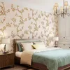 Wallpapers American Country Pastoral Non-Woven Wallpaper Self-Adhesive Retro Flower Bed Room Living Wedding Background