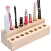 Pudełka do przechowywania szminki organizator holderrack stojak drewniany drewniany makijaż wyświetlacz lip komputer pulsowy glos pudełkowy pojemnik na pudełko obudowa brwi