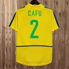 Brasil retro camisas de futebol PELE Ronaldo Ronaldinho KAKA R. CARLOS Brasil RIVALDO camisa de futebol clássica 1997 1998 2000 2002 2004 2006 HOME AWAY 98 0 02 04 06 21