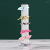 Takı Torbaları Scrunchie Tutucu Saç Yüzük Ekran Stand Scrunchy Tower Tie Organizer Bilezik Saat