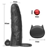 Volwassen stimulator Seksspeeltjes Penis Vibrerende Uitbreiding Mannen Herbruikbare Dick Vibrator Sleeve voor koppels