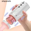 Adulto massageador masturbadores para homens sucção automática telescópica rotativa masculino masturbador copo vagina real buceta boquete máquina brinquedo sexual