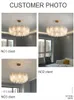 Lustres plafond moderne lustre 2023 éclairage pour salon salle à manger luxe Art décor verre plume suspension lampe Lustre