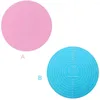 Table Mats Silicone Baking Mat With Scale Non-stick Cake Pad Rolling Dough Round Shape Placemat