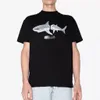 T-t-t-t-shirt Designer Summer Tissu de coton biologique Nouveau t-shirt en trois dimensions Lettre de requin broderie Loose Streetwear Gym Sleeves pour hommes et femmes