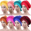 Beanies Beanie/Skull Caps Turban Hat For Women African Headwear Ready to Wear Female Head Wraps Muslim Nigerian Wedding Traditionellt