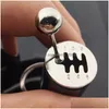 Party Favor Quick And Speed Converting Key Alloy Car Gear Head Wave Box Punk Keychain Gift For Men Dad Inventory Wholesale Drop Deli Dhpq0