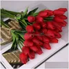 Decorative Flowers Wreaths 10Pcs Artificial Tips Fake Vivid Mini Tip Flores Fleur Artificiales For Home Bouquet Wedding Decoration Dh3Za