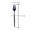 Set di stoviglie 24 pezzi Specchio viola Set in acciaio inossidabile 304 Coltello Forchetta Cucchiaio Posate da tavola Posate da cena occidentali Sierware Drop Dhjrg