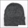 Beanie/Skull Caps Uomo Donna Cappello Beanie lavorato a maglia Cappelli invernali per donna Uomo Berretti Warm Bonnet Donna Uomo Cap Donna Uomo Moda Acc Dhhkj