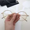 Zonnebril inlijsten Japanse handgemaakte pure titaniumglazen frame ultra-licht retro ronde mannen bril kmn vrouwen bijziendheid brillen brillen