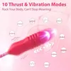 Sex Toys massager Thrusting Dildo Vibrator Clit Stimulation 10 Speed Tongue Licking Rose Toy Vibrating Egg Vagina Massage Female Masturbator