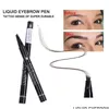 Sourcils Enhancers Drop Handaiyan Crayon Fourche étanche Astuce Tatouage Stylo 4 Tête Fine Sketch Liquide Henné Enhancer Dye Teinture Livraison He Dhgn3