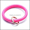 Anneaux clés Chaînes de cercle en cuir bracelet bracelet carennes de la voiture léopard porte-clés de porte de la voiture de pU confessionnelle pour femmes hommes dh98b