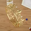 Haarclips Barrettes Barokke Vintage Royal Full Round King Crown Gold Metal Crowns en Tiaras for Men Prom Party Costume Accessories Head