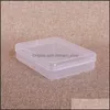 Storage Boxes Bins Makeup Organizer Face Mask Rec Empty Cases Jewelry Transparent Plastic Packaging Mascarilla 0 54Qb C2 Drop Deli Dhrvh