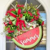 Targa da appendere con decorazioni natalizie, anguria, per mensola della porta d'ingresso