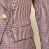 fashion womens suits designer clothes blazers lattice grain spring new released tops A95