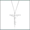 Hanger kettingen Fearless Cross Religion ketting meisjes vrouwen brief chokers statement card sieraden cadeau sier gouden kleur drop deliv dhkw5