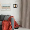 Торпы для напольных моментов Современное минималистское искусство Смокие Серые стеклянные тень светодиодные лампы диван спальня гостиная гостиная домашняя декор. Изучение лампа