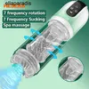 Volwassen stimulator HESEKS Automatische Masturbator Zuigen Draaien Vacuümpomp Penis Water Massager Kut Vagians Voor Mannen Masturbatie Cup Seksspeeltjes