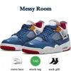 Casual Military Black Cat Jumpman 4 4S Shoes Mens Mens Womens Midnight Navy Sail University Blue Red Thunder Basketball Shoes Cactus Jack Royalty Sports Jordrqn