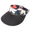 Wide Brim Hats Sun Hat Women Summer Beach Visor Cap Straw Holiday Outdoor Accessory