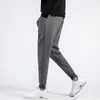 Men's Pants Plush Thickened Men's Sports Middle Old Age Straight Drawstring Casual Trousers Winter Warm Loose Solid Color