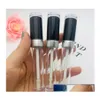 Packing Bottles 50Pcs 8Ml Lip Gloss Tubes Black Cap Sier Collar Empty Glaze Stick Container Diy Bottle Storage Jars Factory Price Ex Otaab