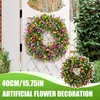 Fiori decorativi Saldi autunnali Ghirlanda di fiori artificiali fatti a mano Ranuncolo Anno Decorazione di nozze per la casa Fiori finti Natale P M0a0