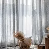 Curtain Modern Grey Cotton Linen Curtains For Bedroom Living Room Study Blinds Custom Tulle Pography Set