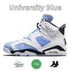 2024 Unc White 6 6s basketskor Mens Jumpman Cool Grey Red Oreo Mint Foam Midnight Navy British Khaki Metallic Silver Black Infrared Georgetown Sports Sneakers