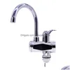 Bidet Faucets Instant Tankless Electric Water Heater Faucet Kitchen 360 Rotatable Heating Tap With Led Temperature Display T200423 D Dhq1I