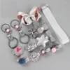 Hair Accessories Children Girl Princess Style Color Matching Clip Ring Gift Box 18 Sets Little