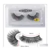 False wimpers dropshipp 1 pairis1 set 6d natuurlijke dikke krullende lange oog wimpers wispy make -up schoonheidsuitbreiding tools handgemaakte 3D mink dh7xz