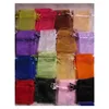 Ювелирные мешки мешки моды качество качество прозрачная пряжа материал подарочный пакет размером с 7x9 см 100 шт.