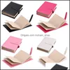 Storage Boxes Bins Notebook Shape Pu Mti Colors Jewelry Box Woman Ear Studs Earrings Cases Creative 9 5Sp L1 Drop Delivery Home Ga Dhepw