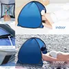 Tentes et abris Tente de camping Voyage en plein air Plage Parasol imperméable Auvent Mini tête pliante Protection UV Couverture Sun Shelter