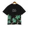 Palms krótkie rękawy Plus Mężczyzny męskie T-shirty ciężkie bawełniane t-koszule Man Man Vintage Ogabrywa koszulka streetwearna TEE TENDEX Trend BrandP94J